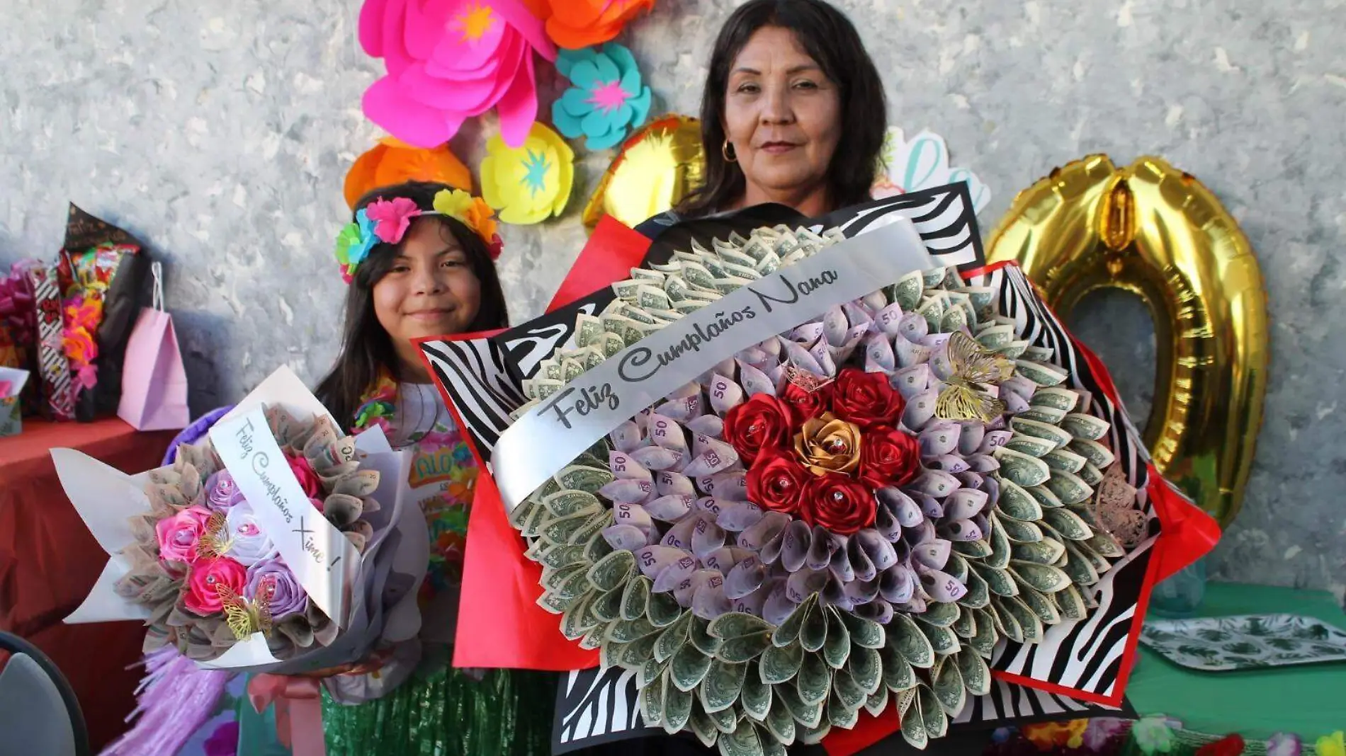 Las cumpleañeras en su festejo